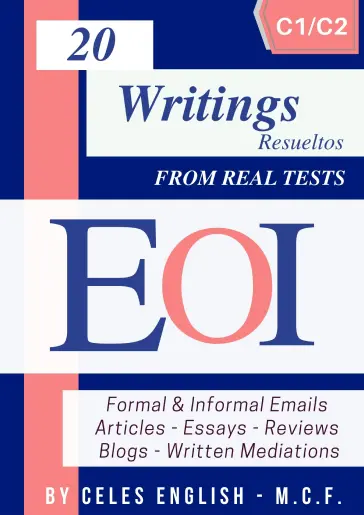 Portada de 20 Modelos Resueltos Writing EOI C1/C2